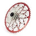 GARBARUK 12-speed cassette (SRAM XD freehub) 10-52T, Red