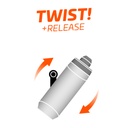 FIDLOCK TWIST SET bottle 450 + uni base · Smoke