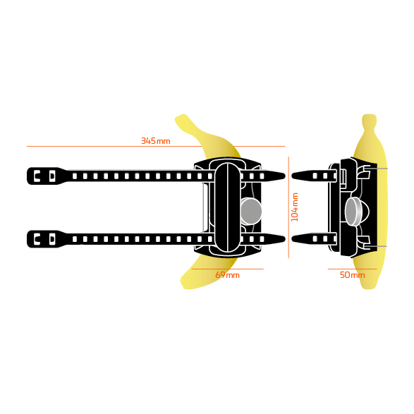 FIDLOCK TWIST SET uni connector + uni base, BOA lacing