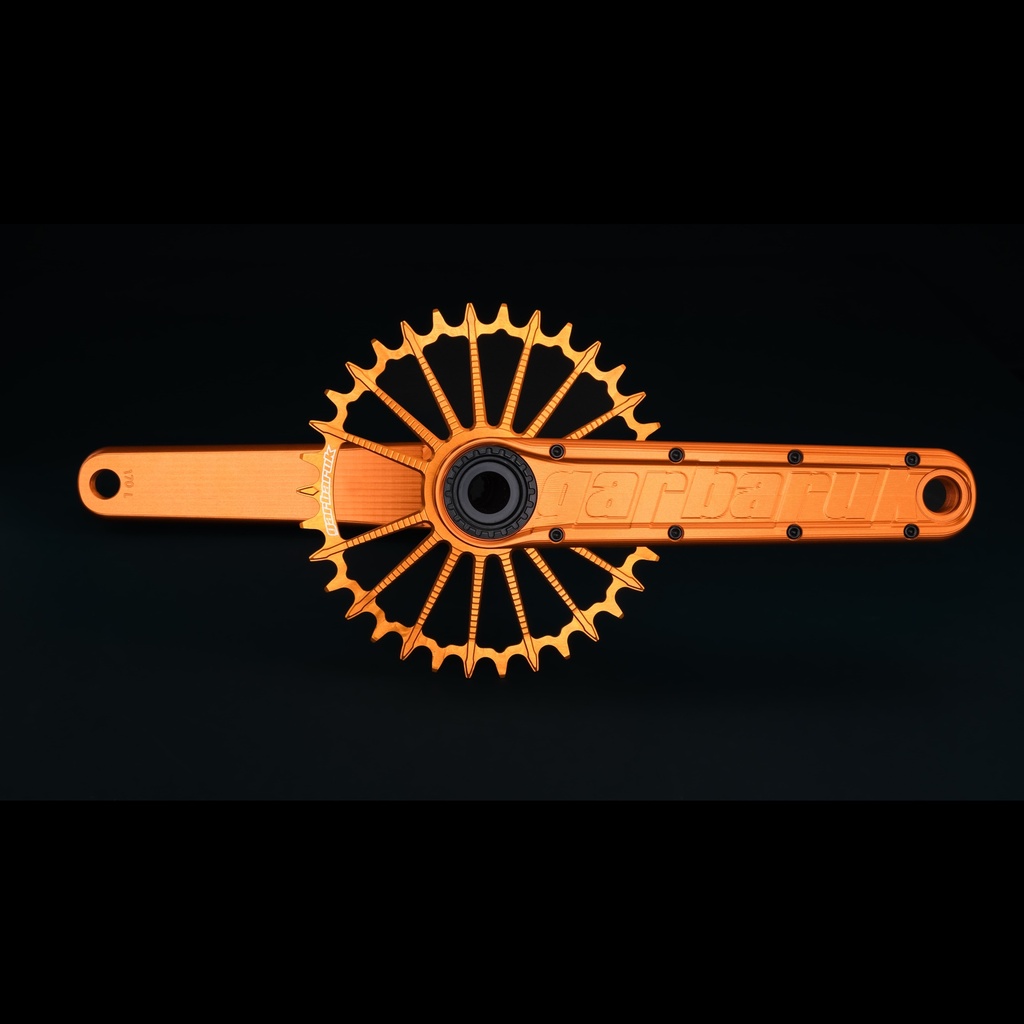 GARBARUK Bielas Enduro 165mm · Naranja, Negro, 30mm