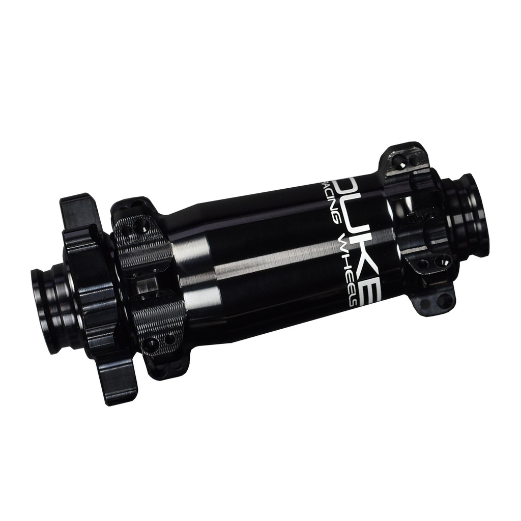 DUKE MADMAX CL SP FRONT HUB - FRONT AXLE : 110X15 BOOST- HOLES NUMBER : 28- HUB COLOUR : BLACKDISC MOUNTING : CENTER LOCK