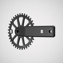 INGRID Crankset CRS-X · SIZE-L AXLE-L136 TITANIUM 