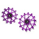 GARBARUK Rear Derailleur Cage + Pulleys Kit for SRAM 11/12-speed (Black, Standard, Violet)