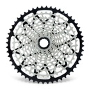 GARBARUK 12-speed cassette (Shimano Micro Spline freehub) 10-52T, Nickel, Blue