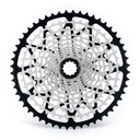 GARBARUK 12-speed cassette (Shimano-standard freehub) 11-52T, Nickel, Orange