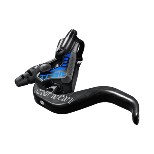 MAGURA FRENO MT TRAIL SL, 1-finger HC-Carbolay® lever blade, set consisting of one brake for front wheel (4 piston) and one brake for rear wheel (2 pistons)