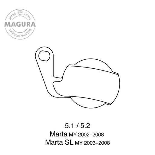 MAGURA Balatas 5.2 Marta '08 & older, Endurance