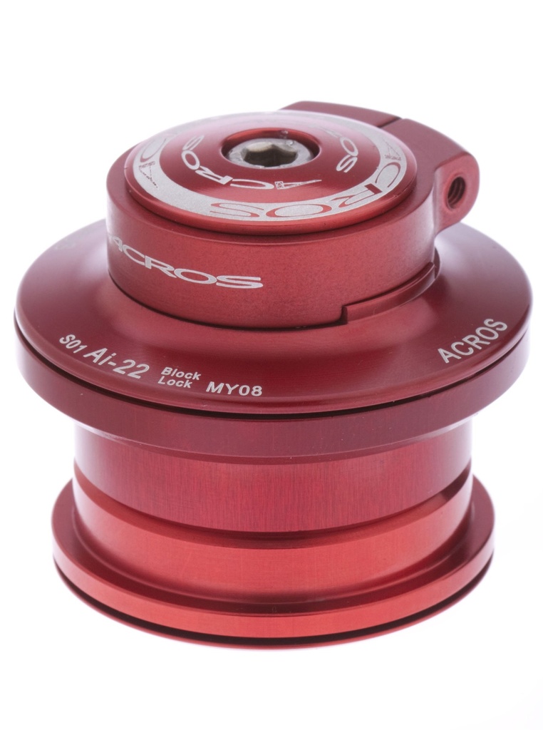 ACROS Block-Lock, semi, [S], red - STAINLESS , R3 - MESO - 117 gr.