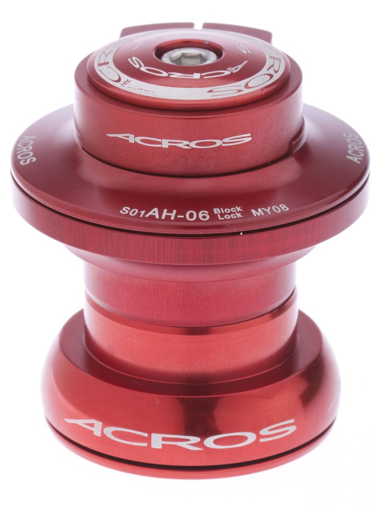 ACROS Block-Lock, ahead, [S], red - STAINLESS , R3 - MESO - 118 gr