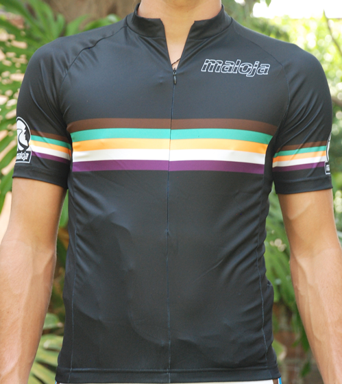 MALOJA Bike Shirt 1/2 - Colago Shirt - black/blackberry - M