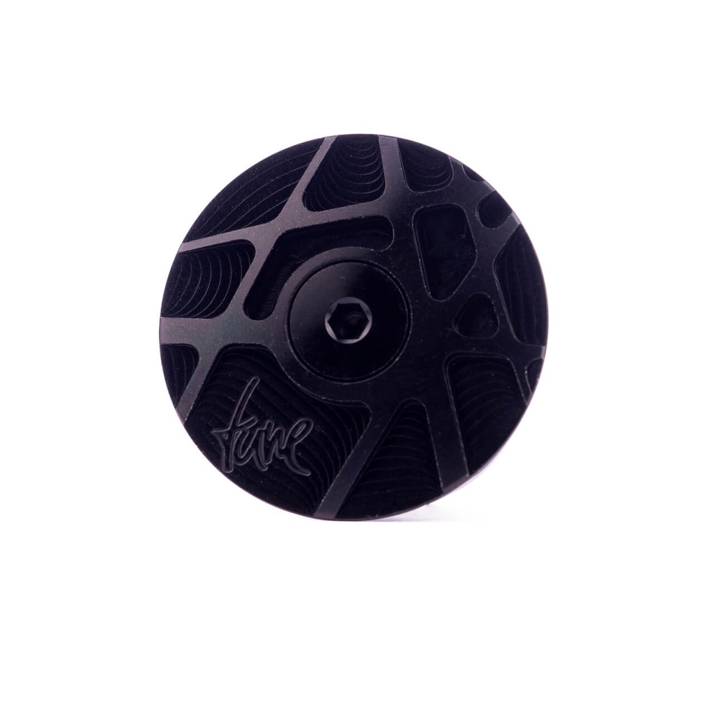 TUNE CAP + tornillo de aluminio, negro