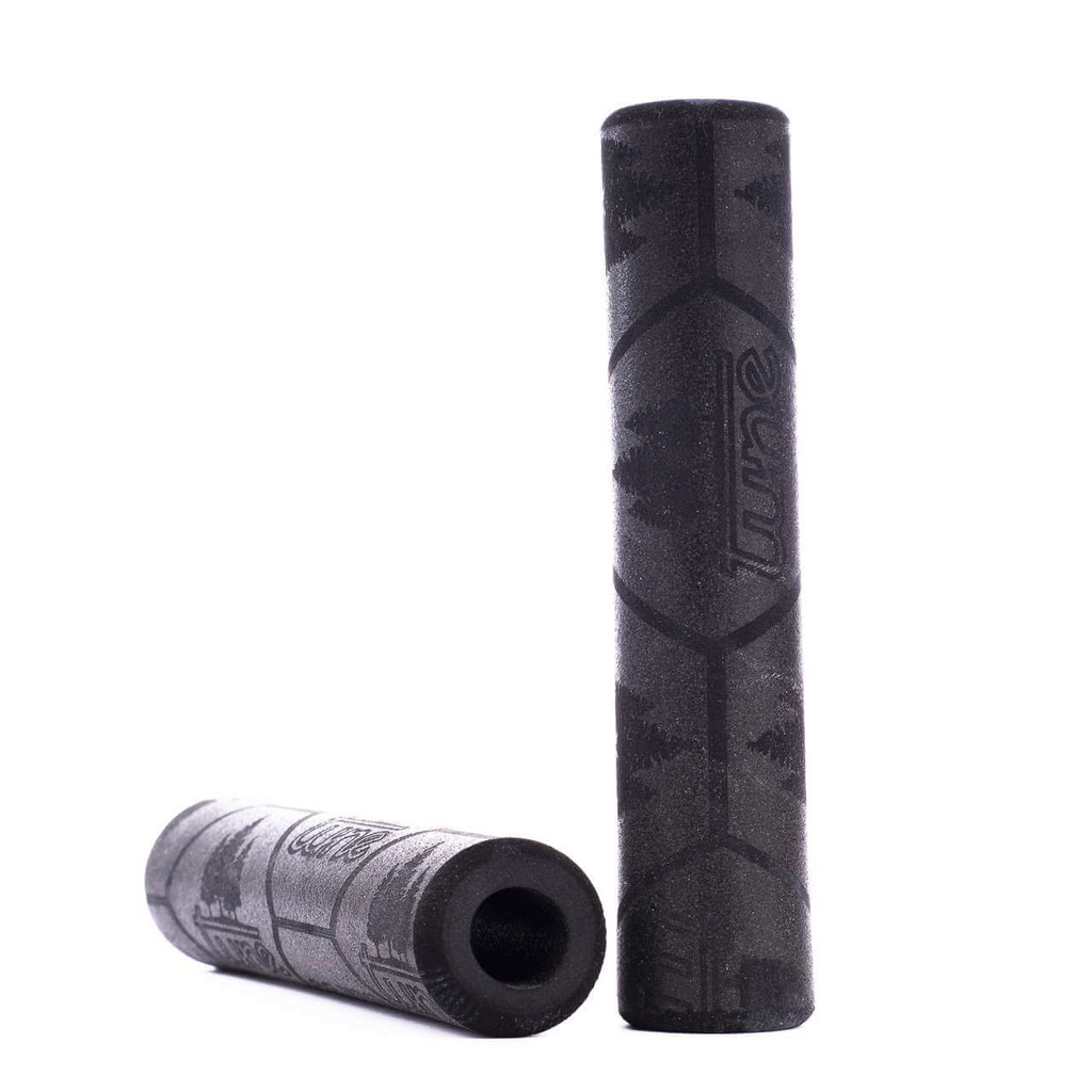 TUNE Angriff handlebar grips, 2 pcs., length 130mm, 75g, black