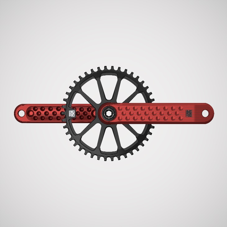 INGRID Crankset POP · SIZE-L AXLE-L136 RED (Incluye Herramienta)