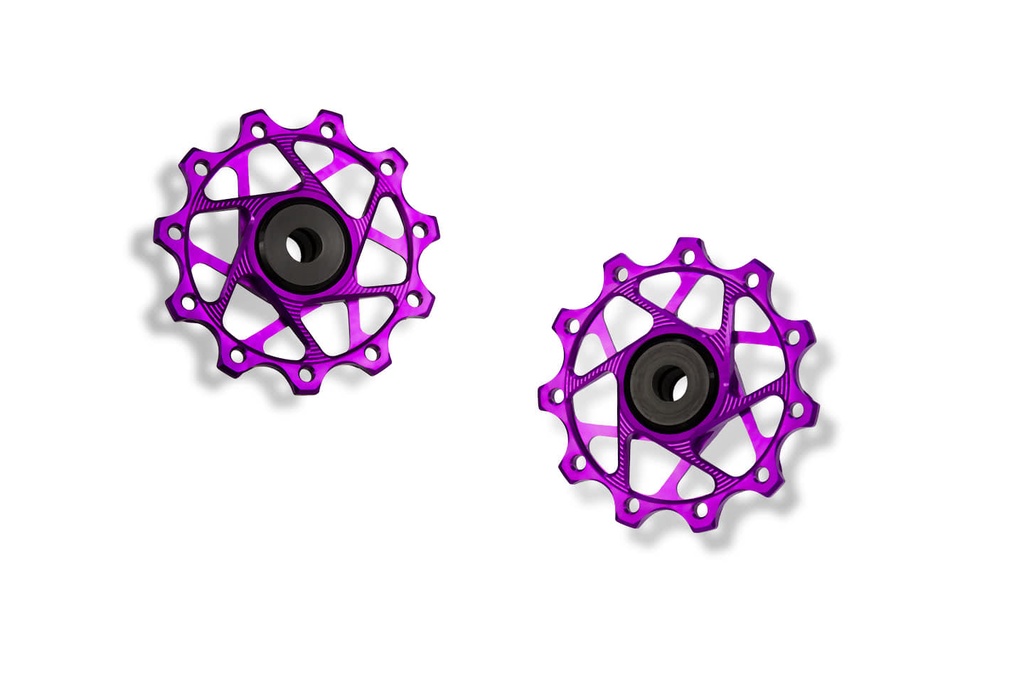 GARBARUK Rear Derailleur Pulleys for Shimano | 11T + 11T · Violet