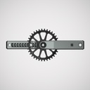 INGRID Crankset CRS-X · SIZE-L AXLE-L136 TITANIUM 