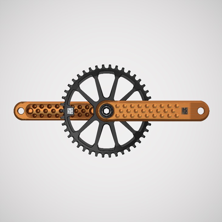 INGRID Crankset POP · SIZE-L AXLE-L136 ORANGE (Incluye Herramienta)