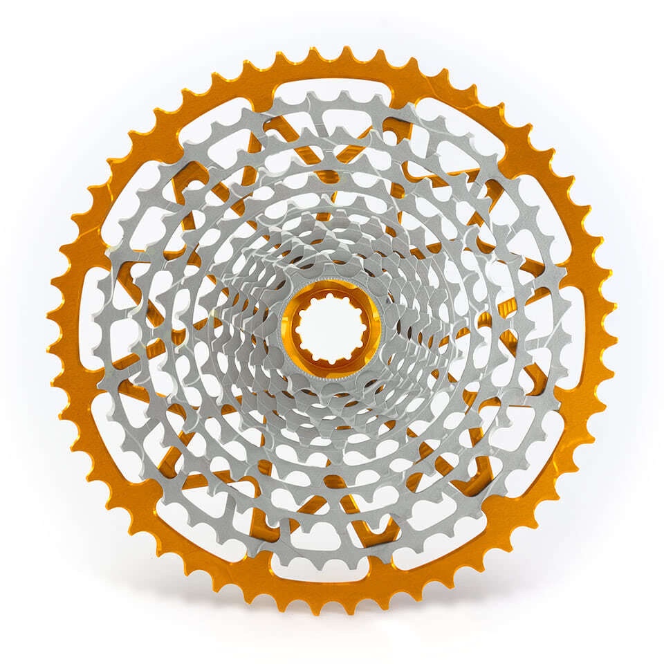 GARBARUK 12-speed cassette (Shimano-standard freehub) 11-52T · Orange