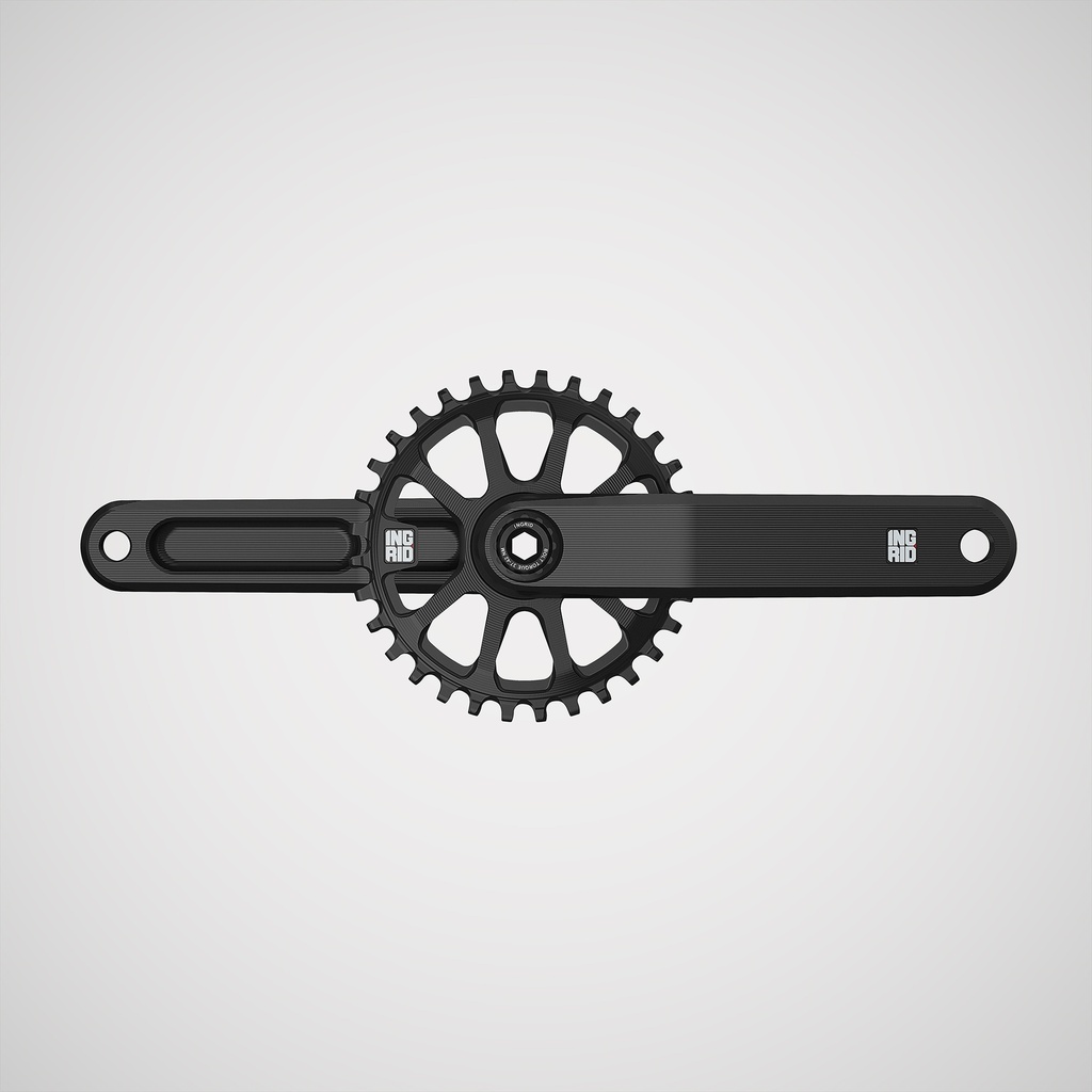 INGRID Crankset CRS-G · SIZE-M Axle L141 BLACK (Incluye Herramienta)