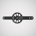 INGRID Crankset CRS-G · SIZE-M Axle L136 BLACK (Incluye Herramienta)