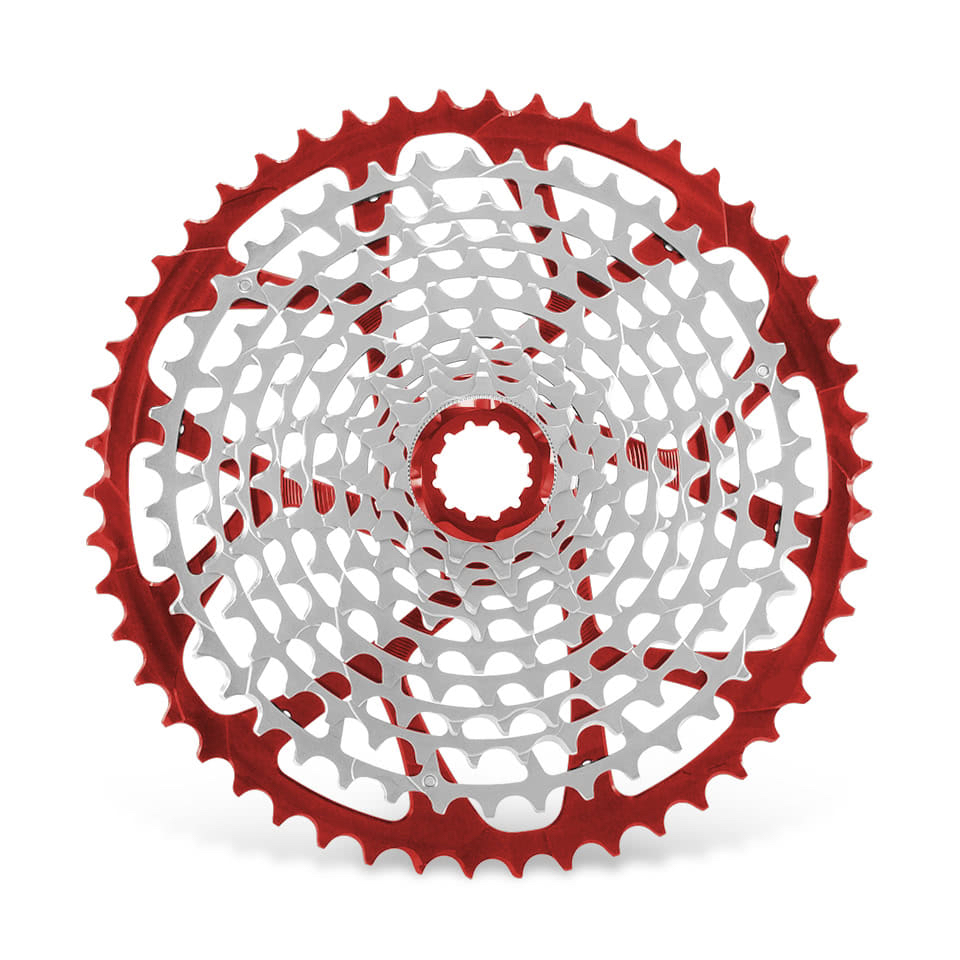 GARBARUK 11-speed cassette (Shimano-standard freehub) 11-50T · Red