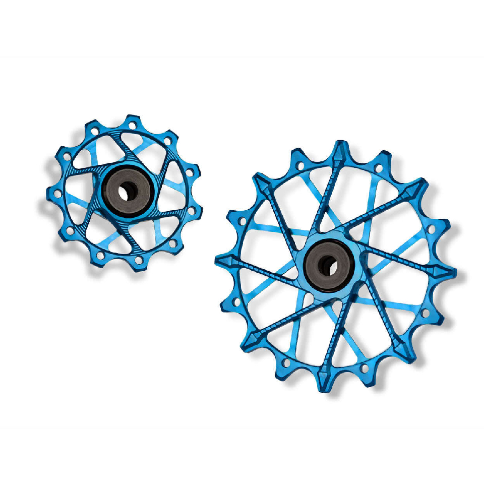 GARBARUK Rear Derailleur Pulleys for Shimano | 11T + 16T  (for 11 sp. with GARBARUK cage) · Blue