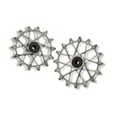GARBARUK Rear Derailleur Pulleys | 14T + 16T (for Shimano 12 sp. with GARBARUK cage & SRAM Eagle Transmission with original cage) · Silver
