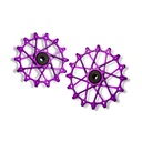 GARBARUK Rear Derailleur Pulleys | 14T + 16T (for Shimano 12 sp. with GARBARUK cage & SRAM Eagle Transmission with original cage) · Violet 