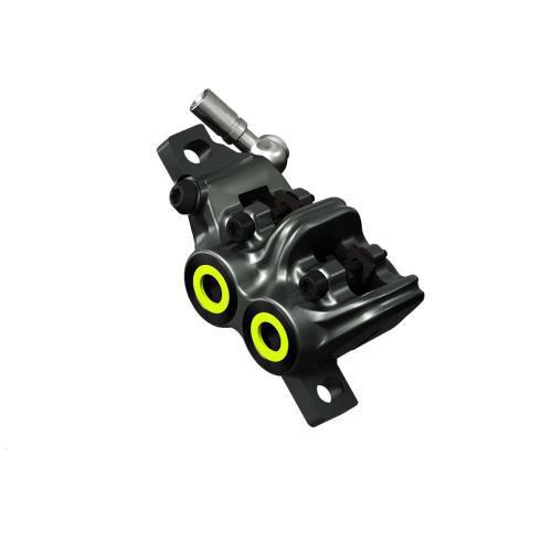 [2701236] MAGURA Caliper MT7, mystic grey, cover neon yellow, rotatable tube connection, incl. brake pads, from MY2015 (PU = 1 piece)