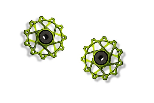 [5907441547628] GARBARUK Rear Derailleur Pulleys for Shimano | 11T + 11T · Green