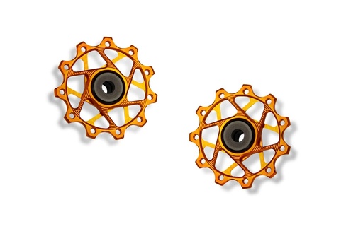 [5907441547635] GARBARUK Rear Derailleur Pulleys for Shimano | 11T + 11T · Orange