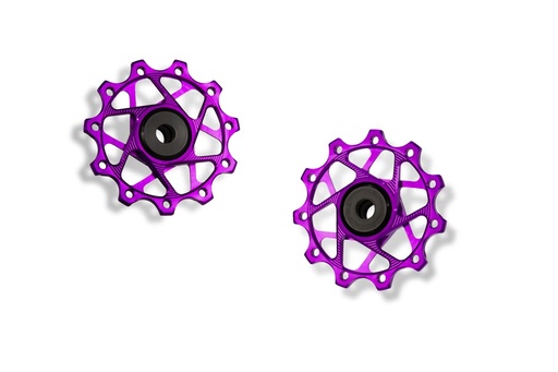 [5907441547666] GARBARUK Rear Derailleur Pulleys for Shimano | 11T + 11T · Violet