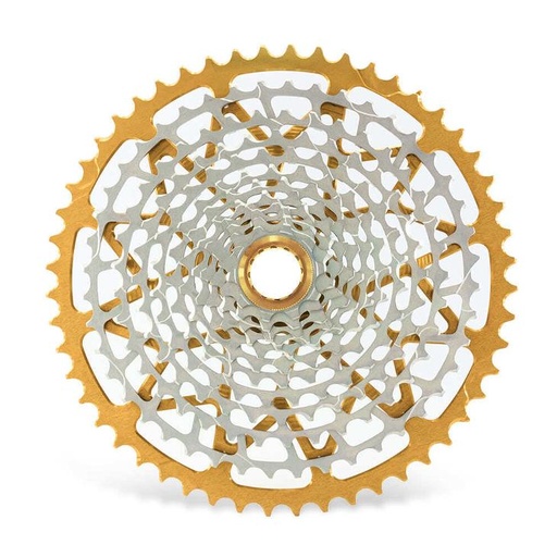 [5907441534161] GARBARUK 12-speed cassette (Shimano Micro Spline freehub) 10-52T · Gold