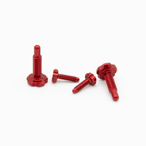 [02-014-A01-E03] OAK Screw Set [2 pc. CPA & 2 pc. EPA] for Root-Lever Pro - Red