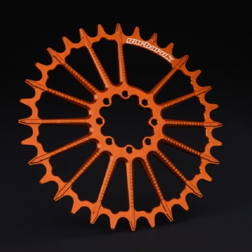 [5907441603393] GARBARUK SRAM MTB 8-BOLTS Round (BOOST) - 32T Orange