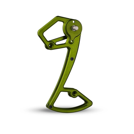 [5907441594868] GARBARUK Rear Derailleur Cage for Shimano 12-speed MTB  · Green